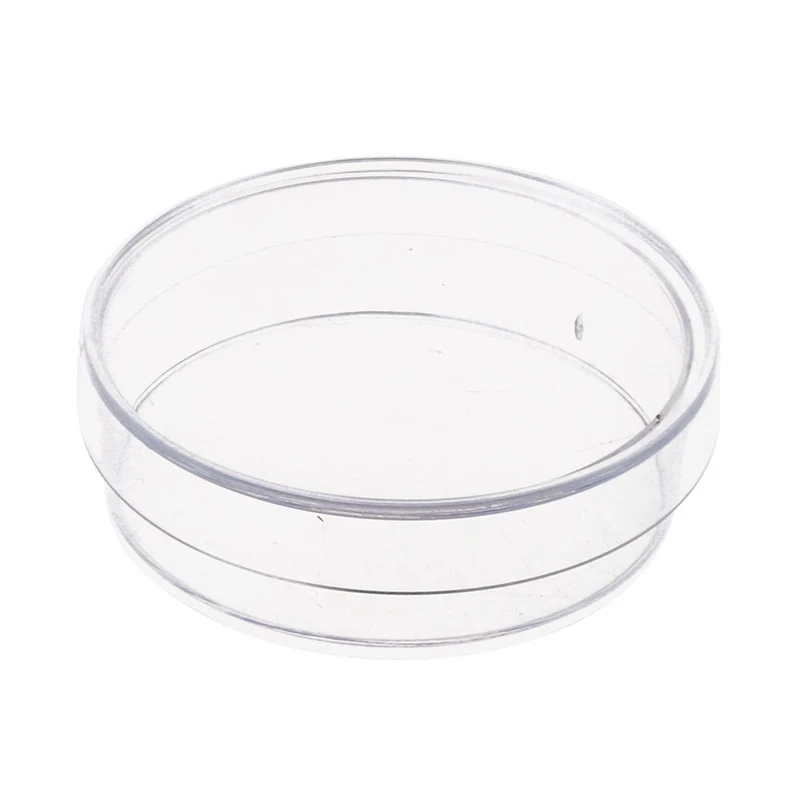 40 Pcs. 35Mm X 10Mm Sterile Plastic Petri Dishes With Lid For LB Plate Yeast (Transparent Color)