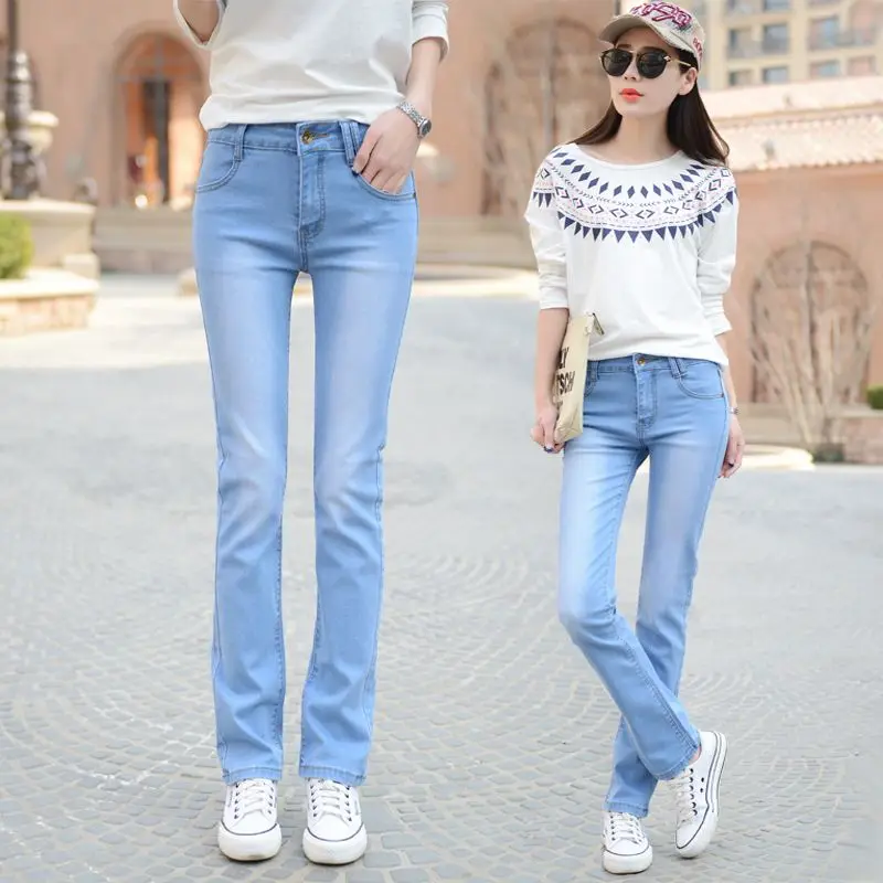 New Jeans Women's Casual Streetwear Straight Leg Pants 2024 Spring Summer Korean Fashion High Waist Denim Trousers 3XL