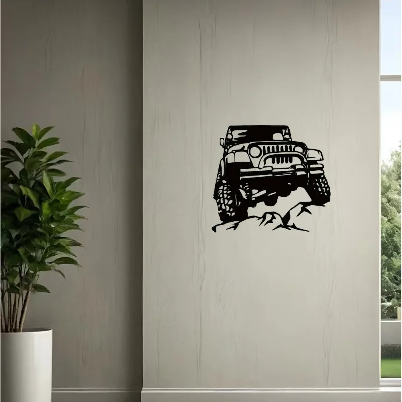 

Металлическое настенное искусство, для внутреннего использования, современное искусство для внедорожников, идеально подходит для подарков на новоселье и праздничных подарков.