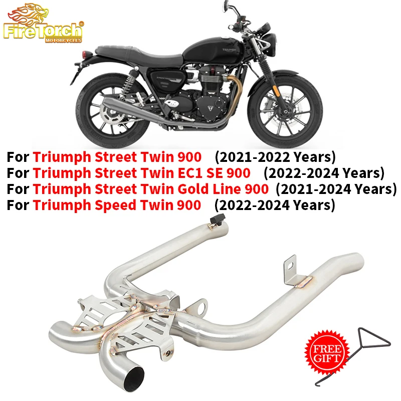 

Выхлопная система для мотоцикла Triumph Street Twin 900 Twin EC1 SE 900 2022-2024 Gold Line 900 2021-2024