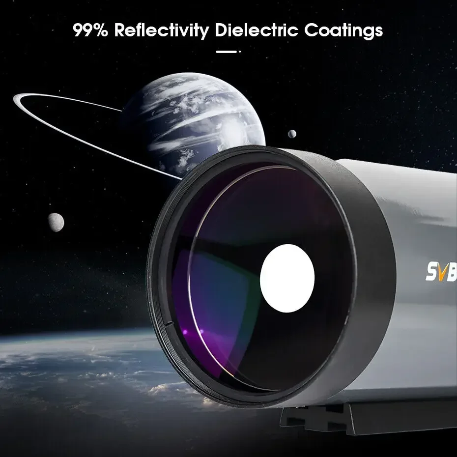 SVBONY-telescopio astronómico MK105, 105mm de apertura, revestimiento dieléctrico OTA, Reflector de luz para visión planetaria y