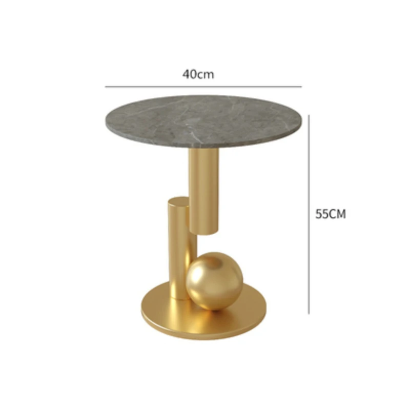 

Living Room Sofa Side Table Light Luxury Corner Table Circle and Creative Corner Table Leisure Design Metal