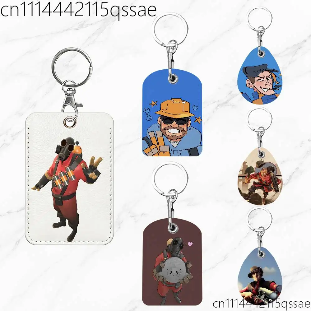 For Scout Sniper T-Team TF2 Magnetic keychain case For Apple Airtags, also suitable for Pandora Tag dog tracker/locator devices