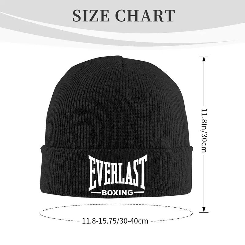 Men Women Beanie Hat Everlasts Boxing Logo Accessories Warm Winter Knitted Caps Beanies Skullies