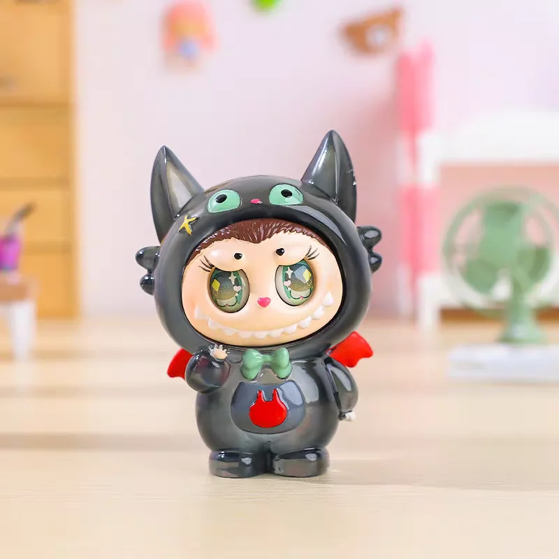 

Cartoon Flocking Hand-Made Blind Box High-Value Cute Doll Desktop Ornaments Model Children'S Gifts Toys New Labubu Blind Box