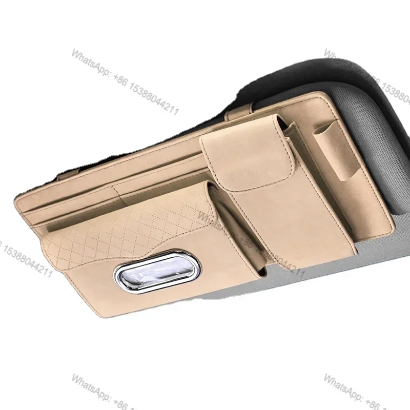 

Высококачественный многоместный дизайн, многофункциональный зажим для хранения солнцезащитного козырька, сумка для хранения автомобиля, сумка для хранения зеркала заднего вида