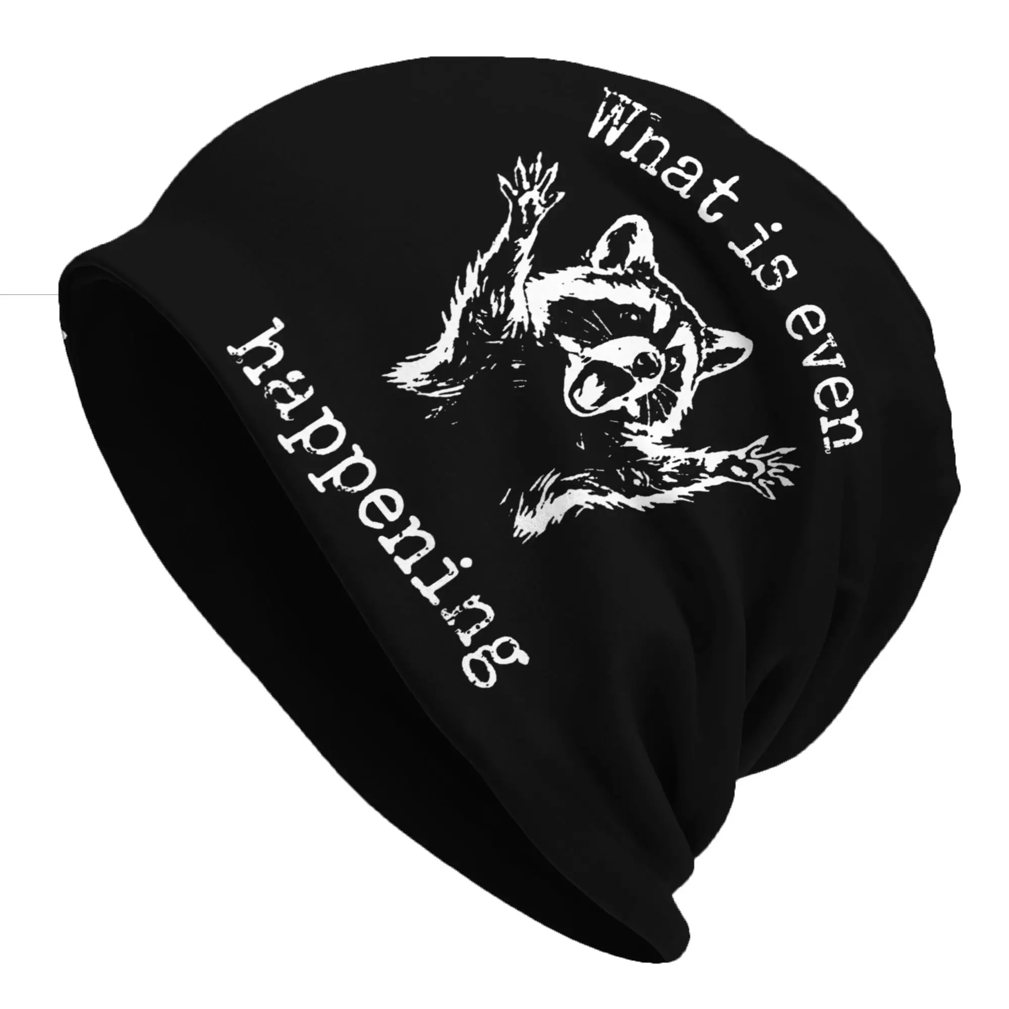 Gorros   Fashion Hats What is Even Happening Thin Hat Bonnet Special Skullies Beanies Caps Men Women's Earmuffs