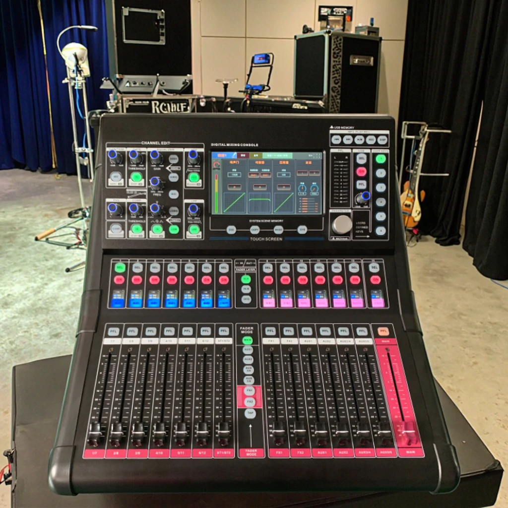

HUAIN 18-channel Digital Mixer Professional Live Audio Console Digital Mixing System