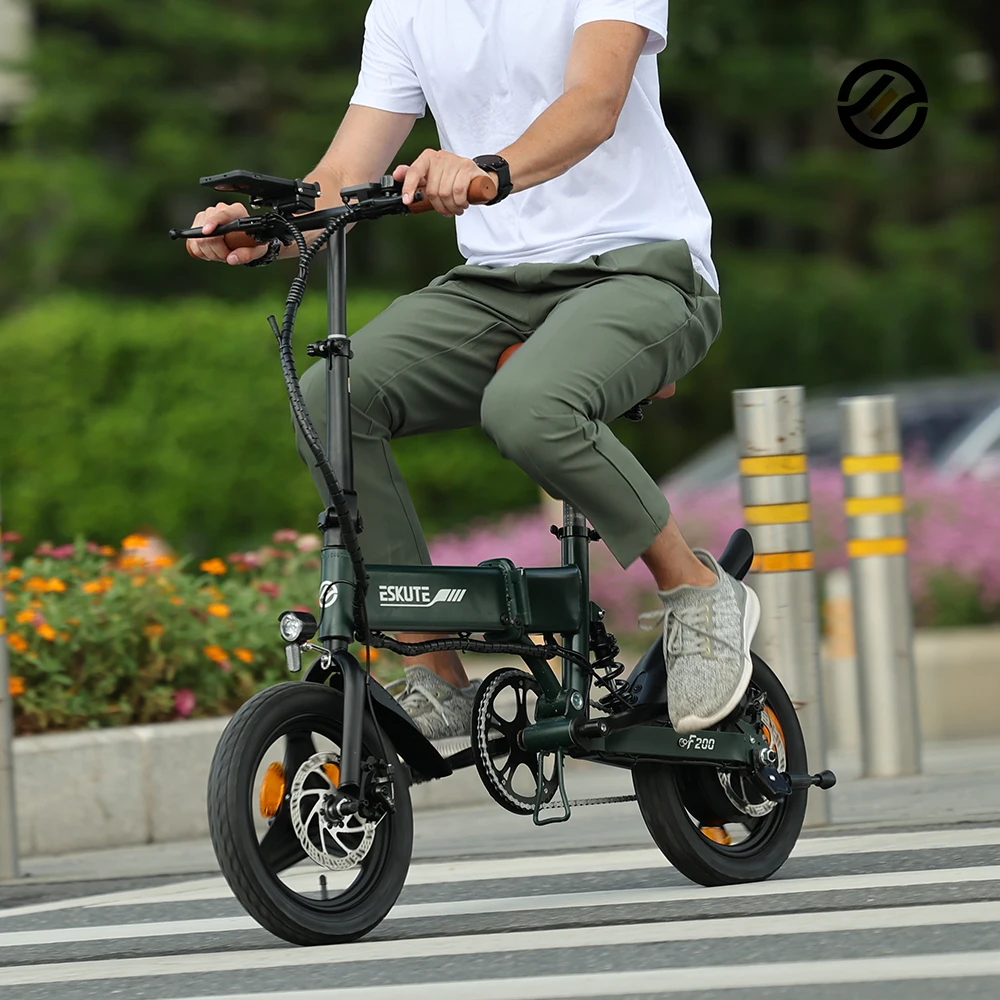 ESKUTE Großhandel 14 Zoll faltbares kleines E-Bike tragbares 250 W 36 V 7,8 Ah Scheibenbremse E-Bike faltbares Elektrofahrrad für Erwachsene aus China