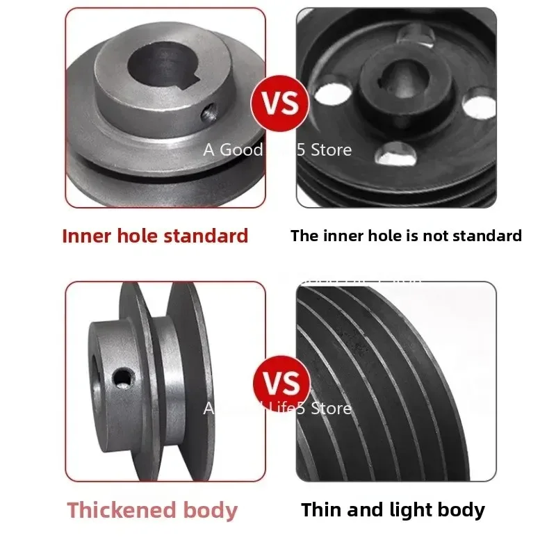 Suitable for Pulley Type A Single Slot Motor Gear Reducer  Engine Generator Drive Wheel Triangular