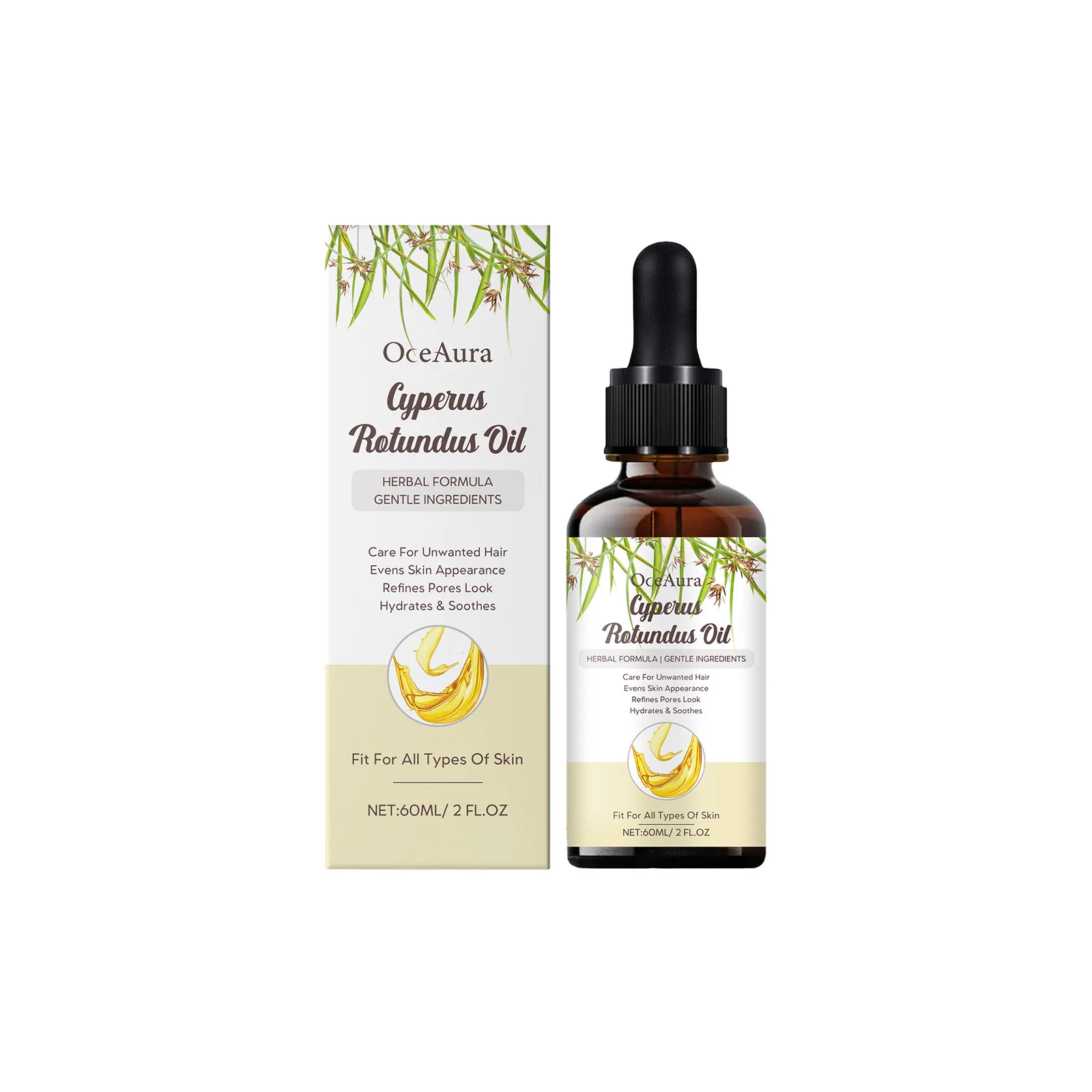 Cyperus Rotundus After Shave Oil Hair Growth Inhibitor Relieve Dry Skin Exfoliation Soothing Nourish Calming Hair Removal Oil