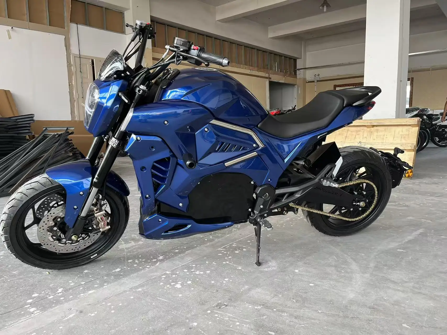 Rs 8000W medium drive belt/chain drive rear single arm motor 150 km/h adult high-speed racing electric motorcycle