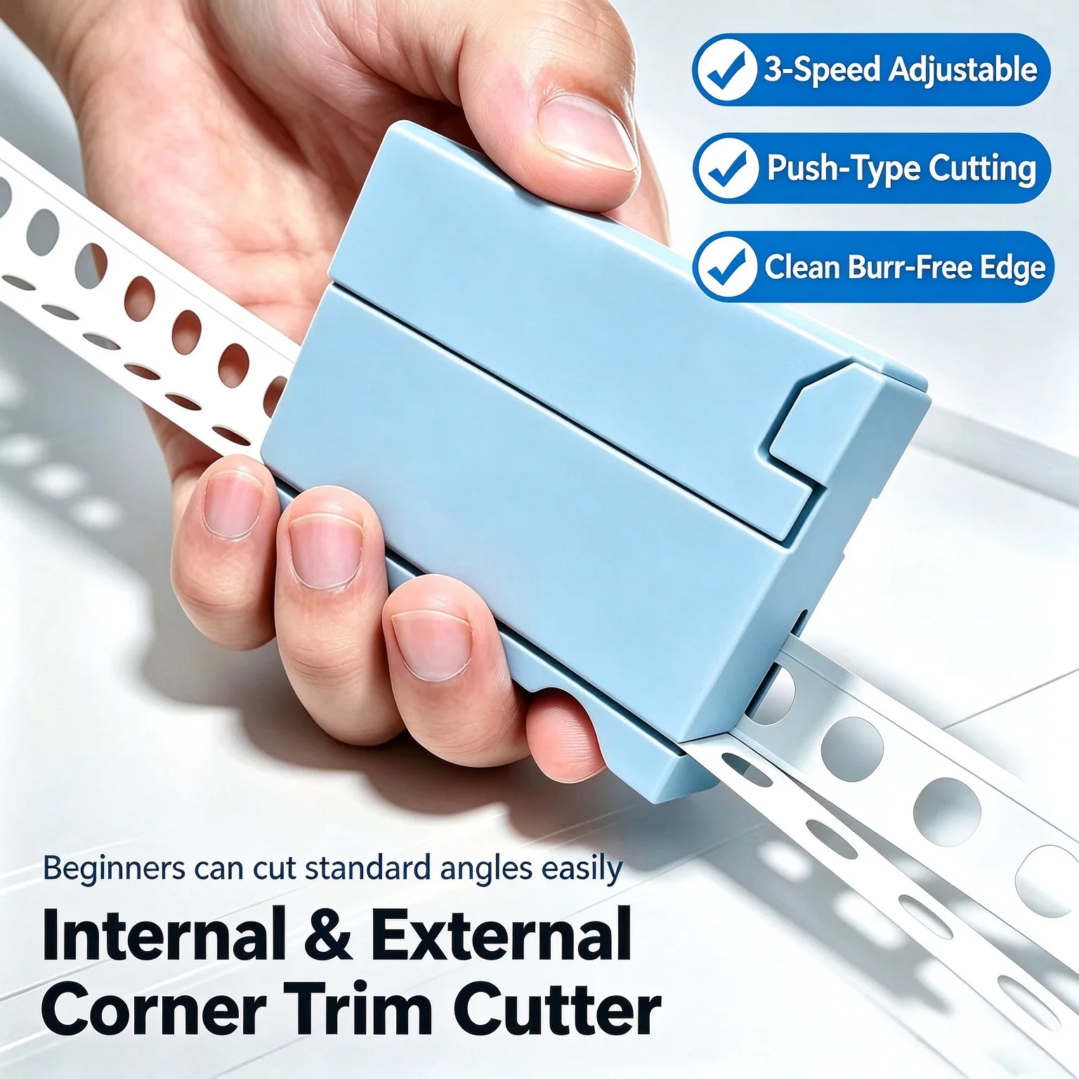 1PC 3‑Speed Adjustable Push Cutting Edge Trimming Tool Interchangeable Handheld Angle Bar Cutting Workpiece