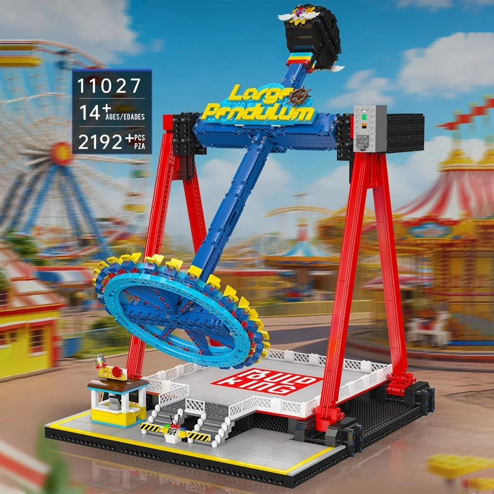 2192 قطعة ملاهي الخبراء الإبداعية البندول العملاق اللبنات نموذج كهربائي التعليم الجمعية لعب للكبار طفل هدية