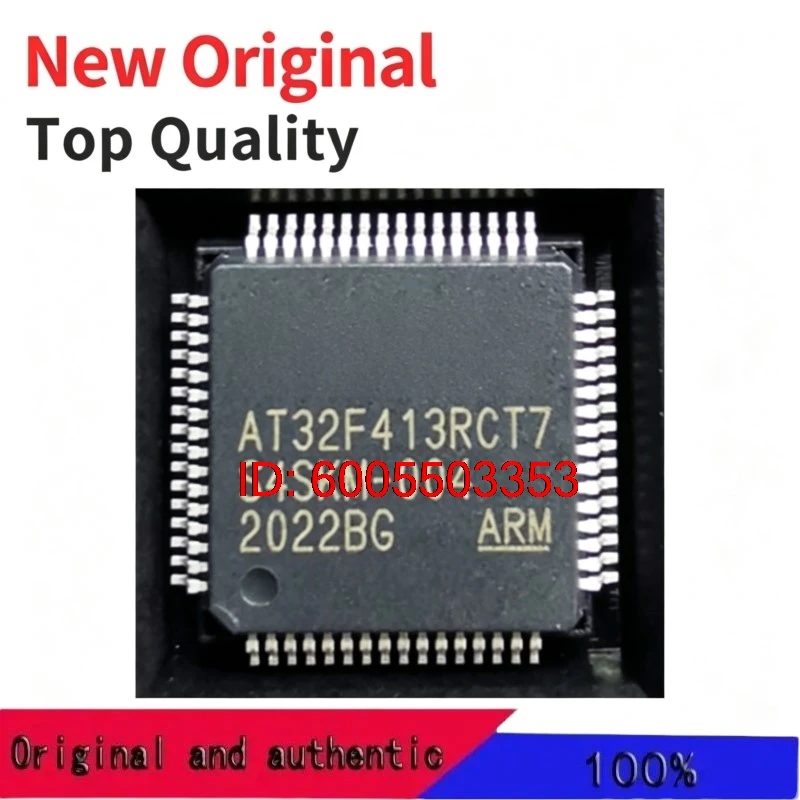 (10 Pieces) AT32F415RCT7 AT32F415RCT7-7 AT32F407RCT7 AT32F413RCT7 AT32F403ARCT7 QFP-64 New Original