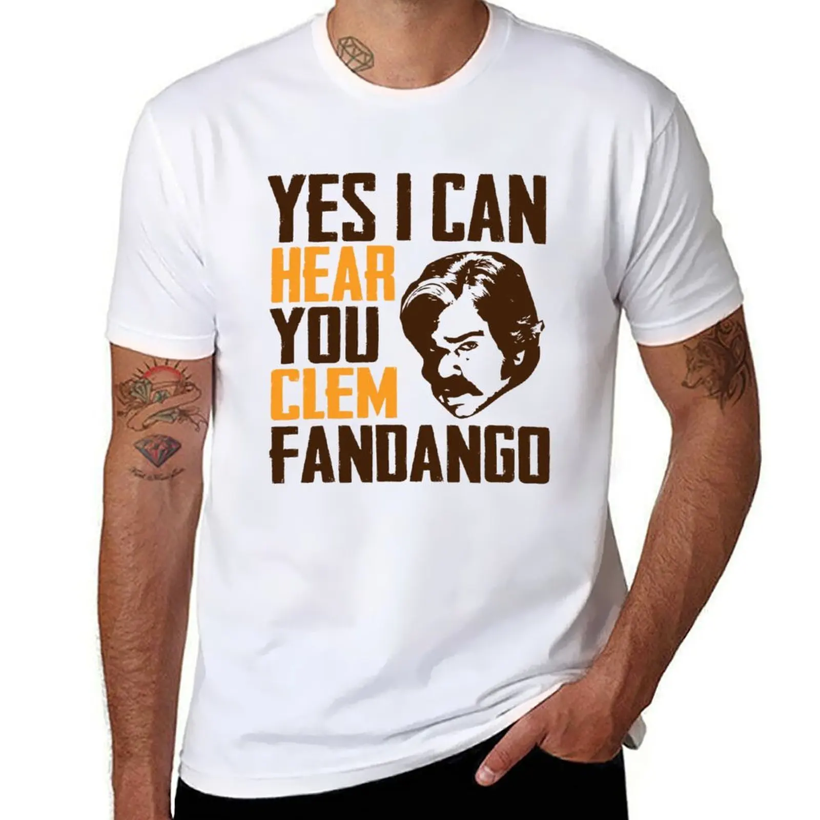 

Yes I Can Hear You Clem Fandango Ретро Винтажная футболка с принтом футболки для мужчин футболка мужская повседневная футболка