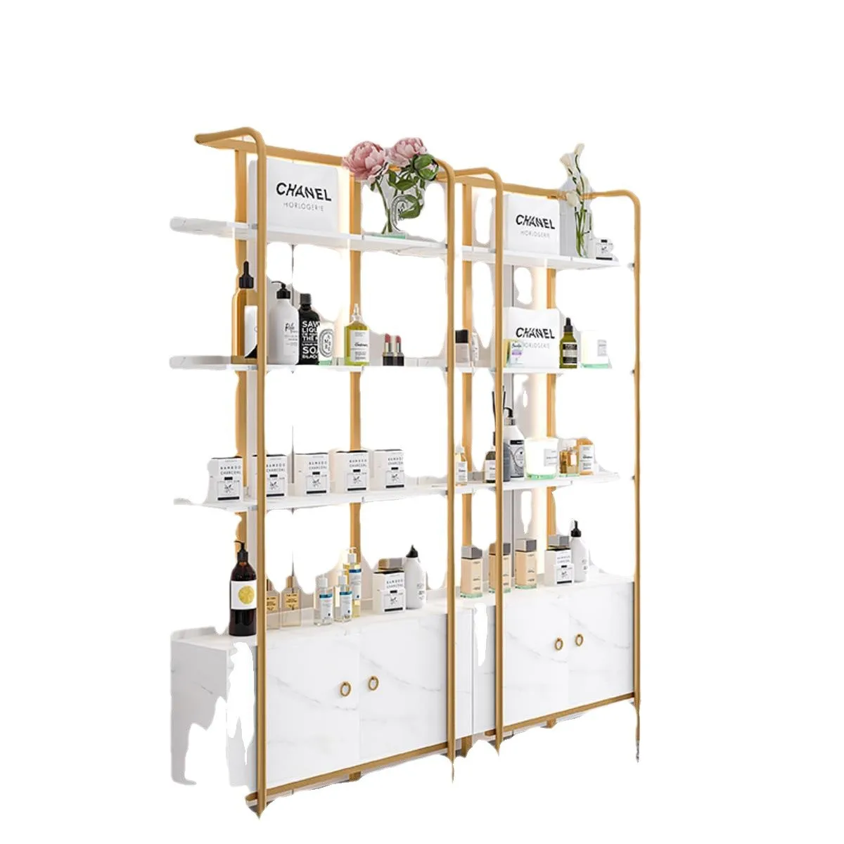 Modern Cosmetics Display Cabinet Product Display Rack Simple Nail Shop Cabinet Multi-layer Shelf Floor