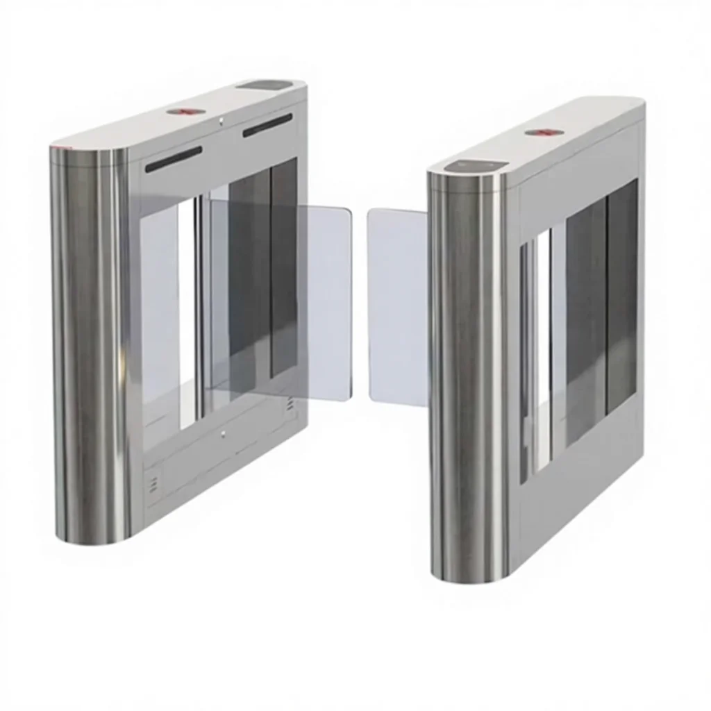 Intelligent Pedestrian Speed Swing Gate Stainless Steel IP65 Access Control Gate Face Recognition For Office Airport Mall