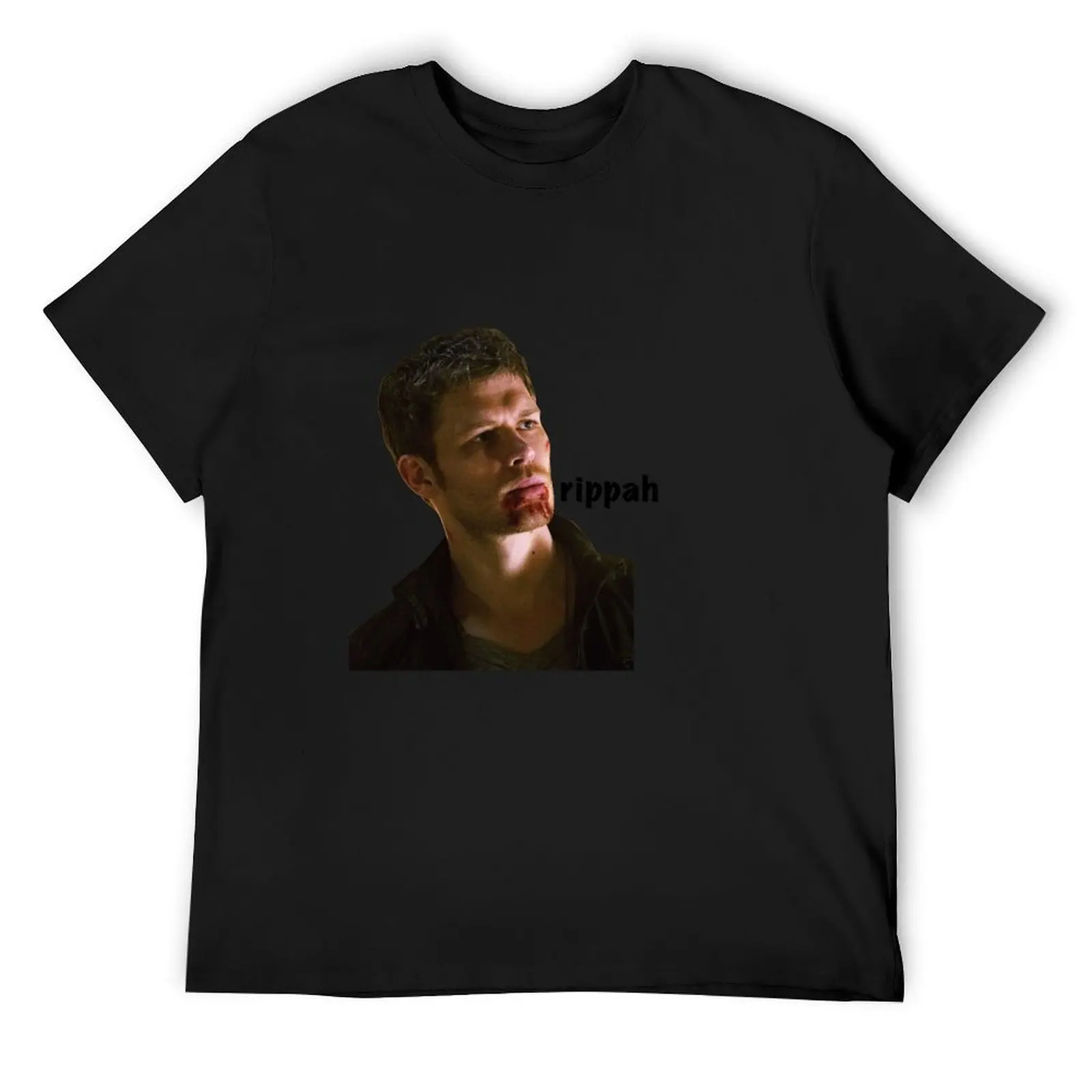 

Klaus Mikaelson “rippah” T-Shirt street wear custom shirt anime t shirts plain white t shirts men