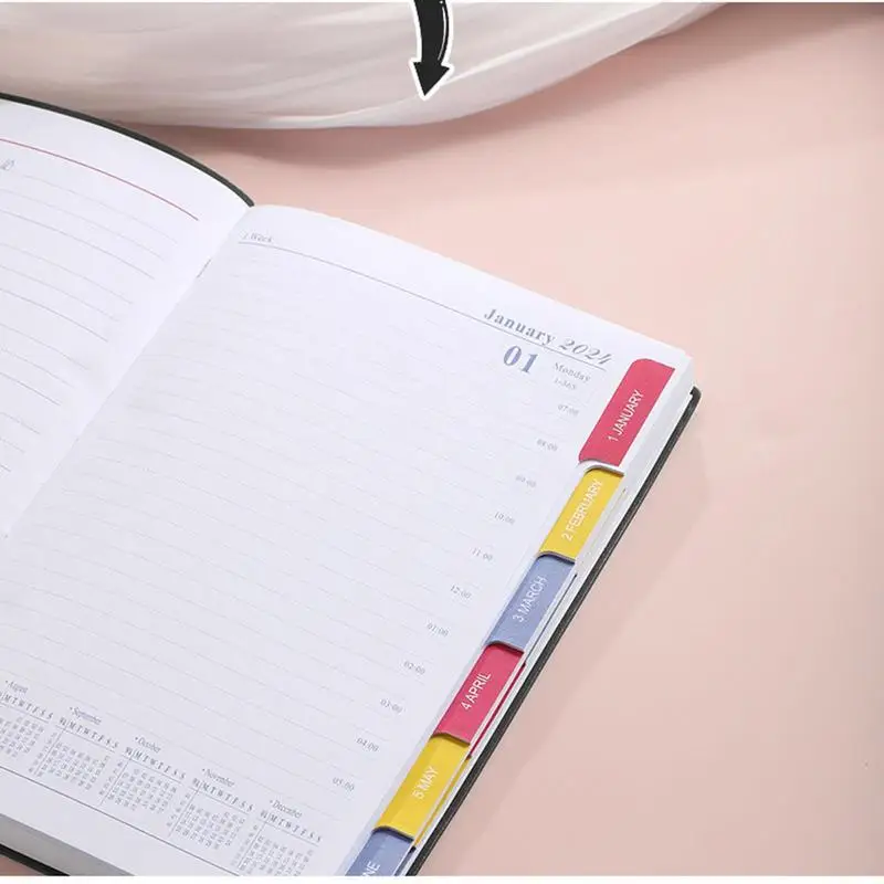 2024 Weekly Planner 2024 Planner To Do List Notebook Calendar Book 8x5 Inch PU Leather Thick Paper Organizer Planner 2024 For