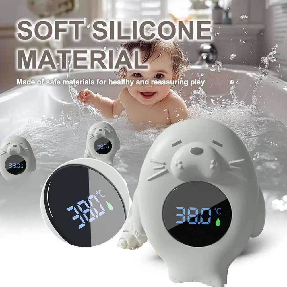 Water Temperature Meter Baby Bath Thermometer for Kids Newborn Toddlers LED Display Temperature Tester Safety Cartoon