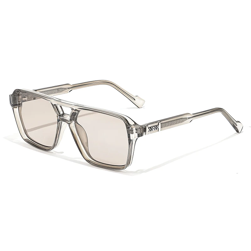 HBK Double Beam DesignBrille Big Square CP+PCFrame Style Vintage RetroDecoration Brillen für Geschenke Foto RequisitenBrille – Detail 15