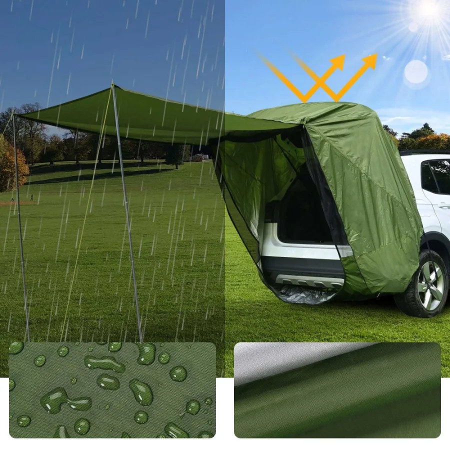 Auto achterklep schaduw luifel