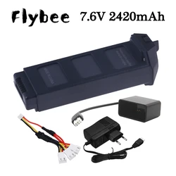 Akumulator Lipo o dużej pojemności 7,6 V 2420 mAh do MJX B5W 4K Bezszczotkowy GPS RC Drone Części zamienne Akcesoria Akumulator X5 Pro