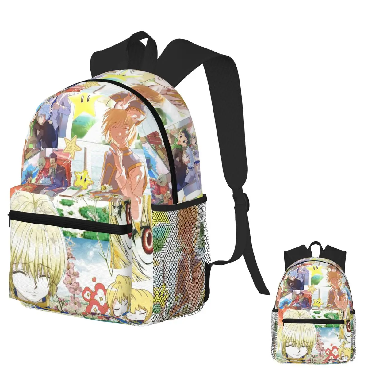 

Anime HXH Hunter X Hunter Kurapika Student Backpack School Bag Hiking Travel Daypack for Men Women Fashion Bookbag Shoulder Bags