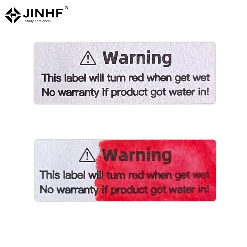 

Водочувствительная наклейка: покраснение при намокании, индикатор потенциального повреждения устройства, инструкция по действию при потере гарантии, этикетка с датчиком жидкости.