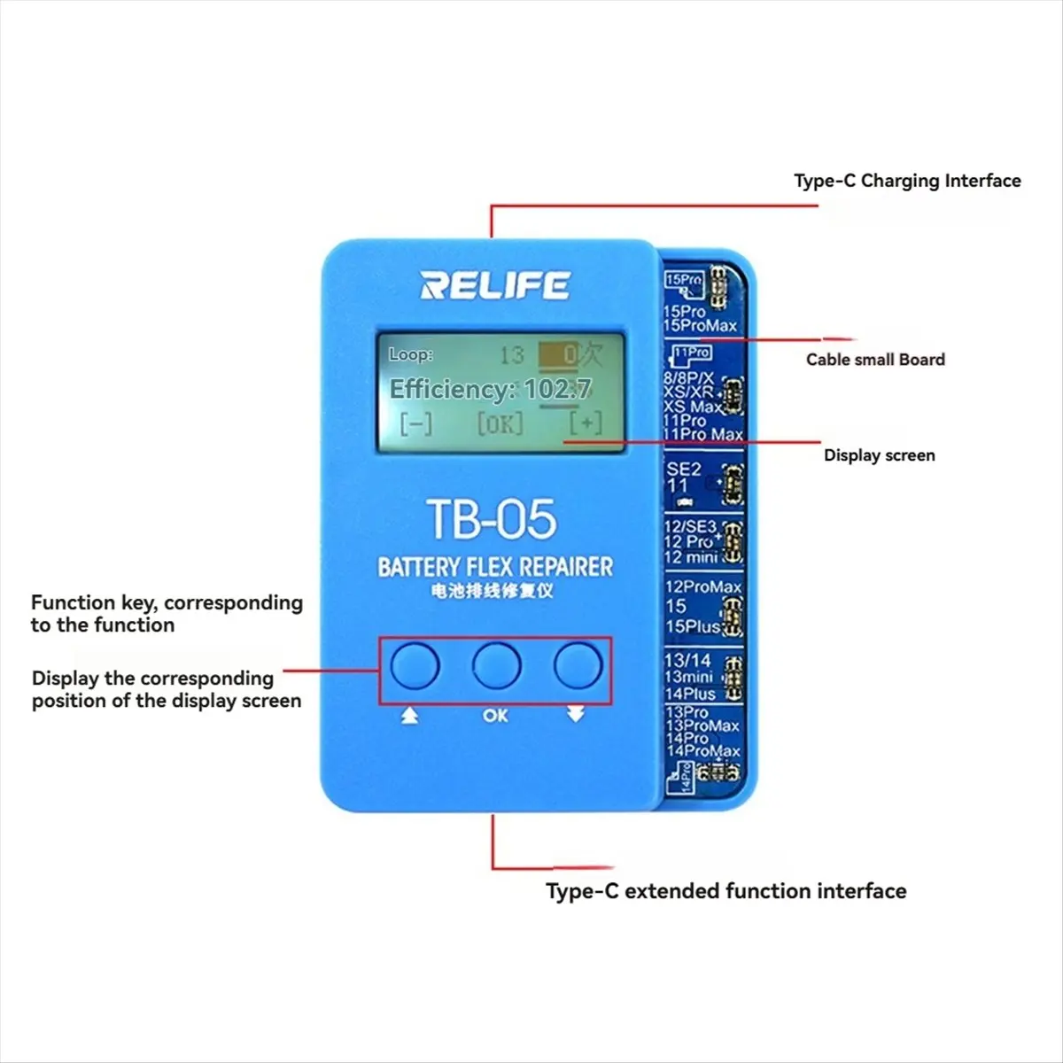 ~Upgraded 2026- TB-05 Battery Repair Tool for 8G-15PM - Setup-Free, Instant Boot for Health Data Reading & Writing