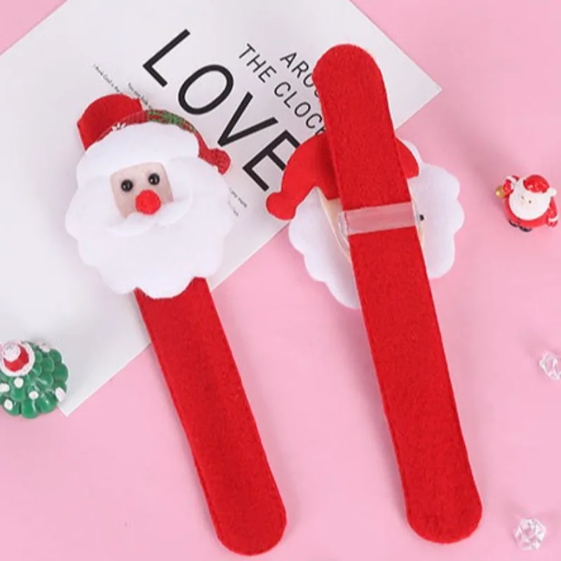 عيد الميلاد التصفيق أساور لعب هدايا عيد الميلاد للأطفال سانتا كلوز ثلج الغزلان سانتا التصفيق دائرة لعبة عيد الميلاد هدايا الحفلات #6