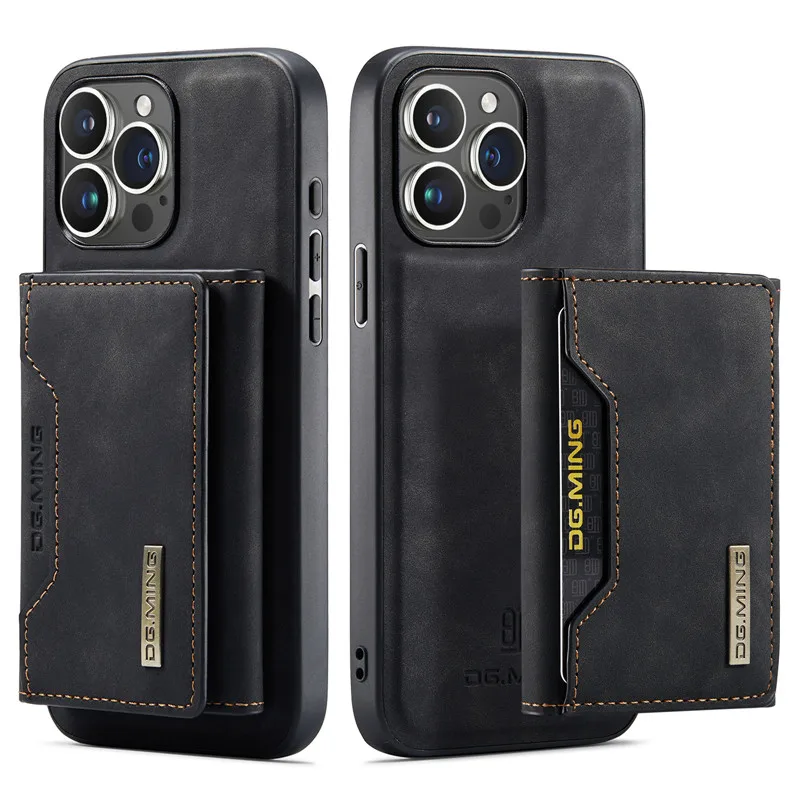 

Pu Leather 2 In 1 Phone Case Iphone 12 13 Mini 14 Plus 15 Pro Max Cover Wallet Card Slot Shell