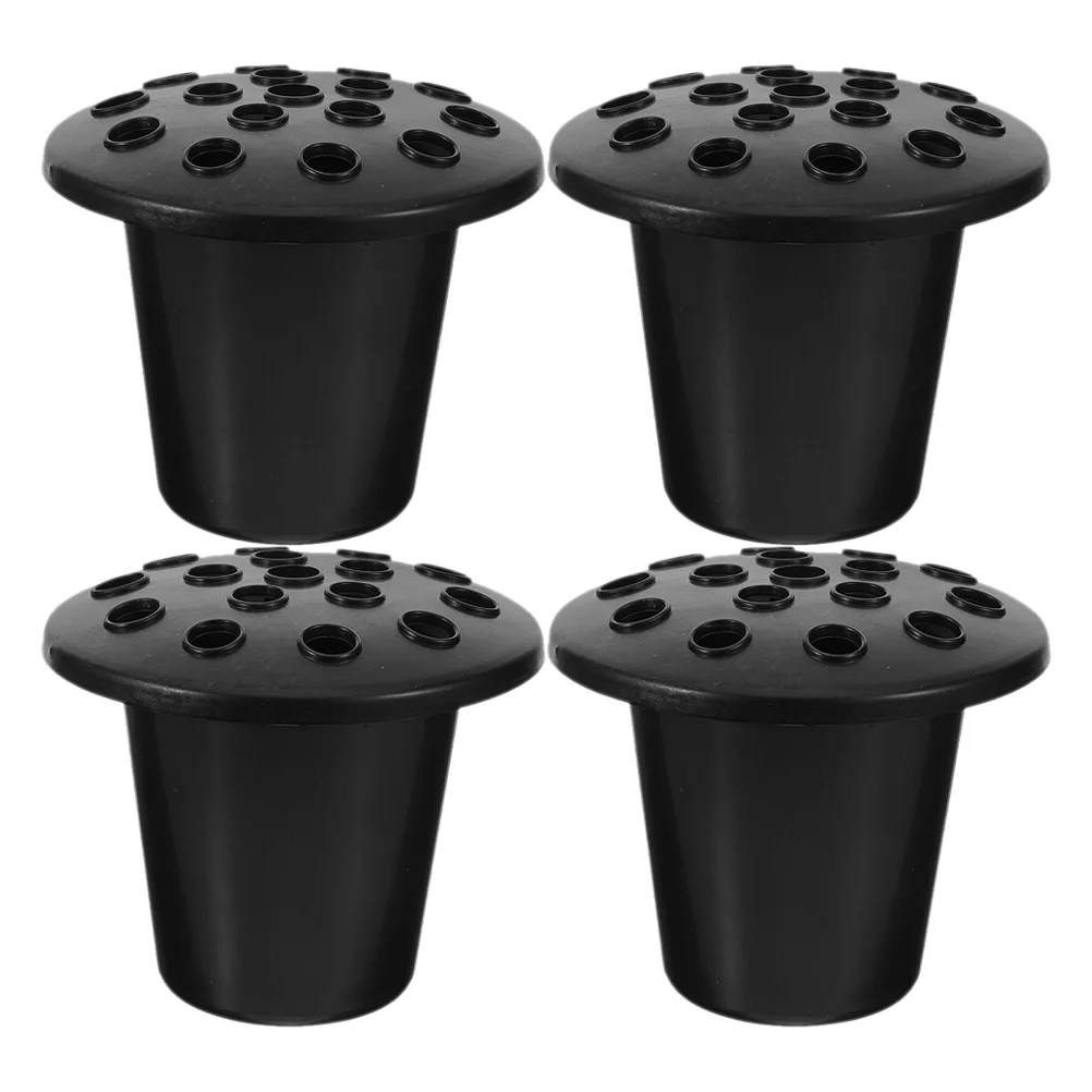 4 Pcs Flower Arrangement Base Memorial Cemetery Vase Vases for Graves Outdoor Pots