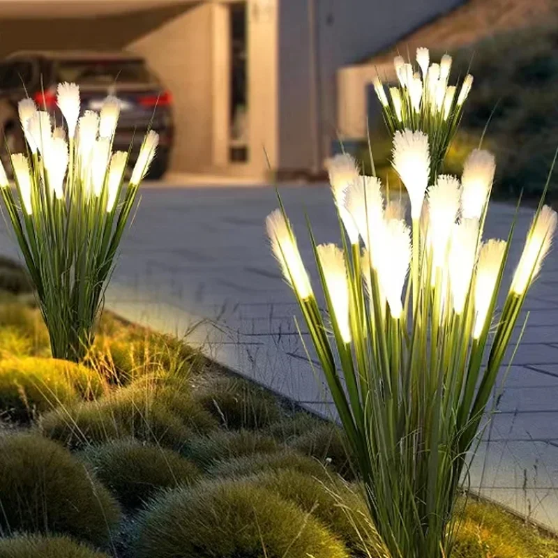 LED fiber optic reed  Ground plug Outdoor waterproof garden landscape Lighting decorative light