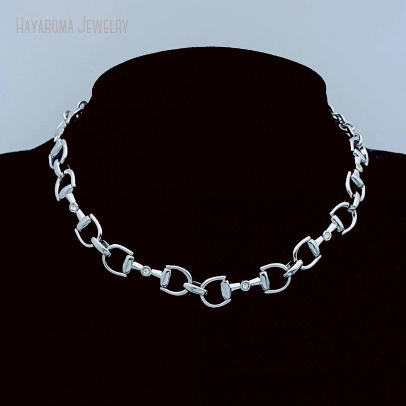 

10 шт. посеребренное ожерелье с подковами Snaffle Bit Links, ювелирные изделия для женщин, подарок
