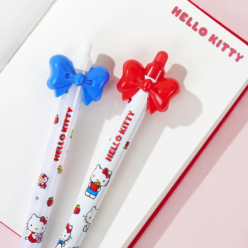 (4 Stück/Set) Hello Kitty Gelstift Cartoon-Serie Schwarze Tinte 0,5mm Schüler-/Büro-Schreibwaren für den täglichen Gebrauch – Detail 3