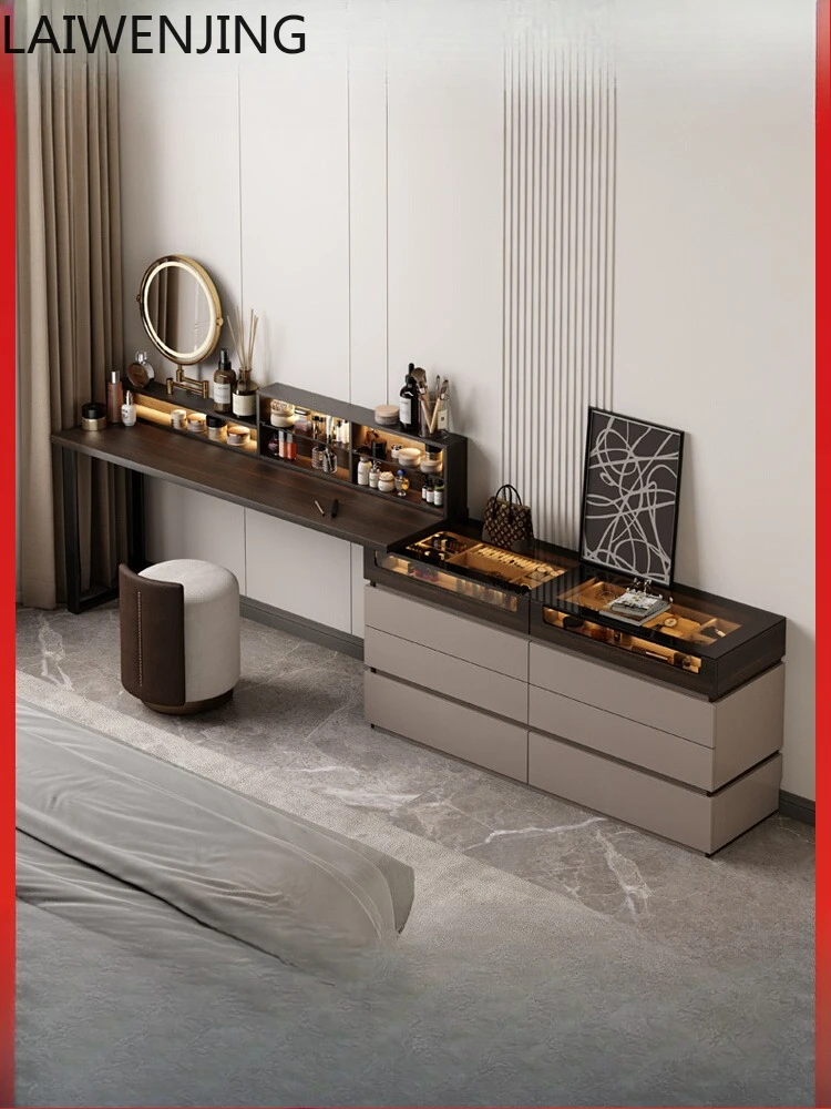 

MJY Italian minimalist dresser chest integrated bedroom bedside storage makeup table
