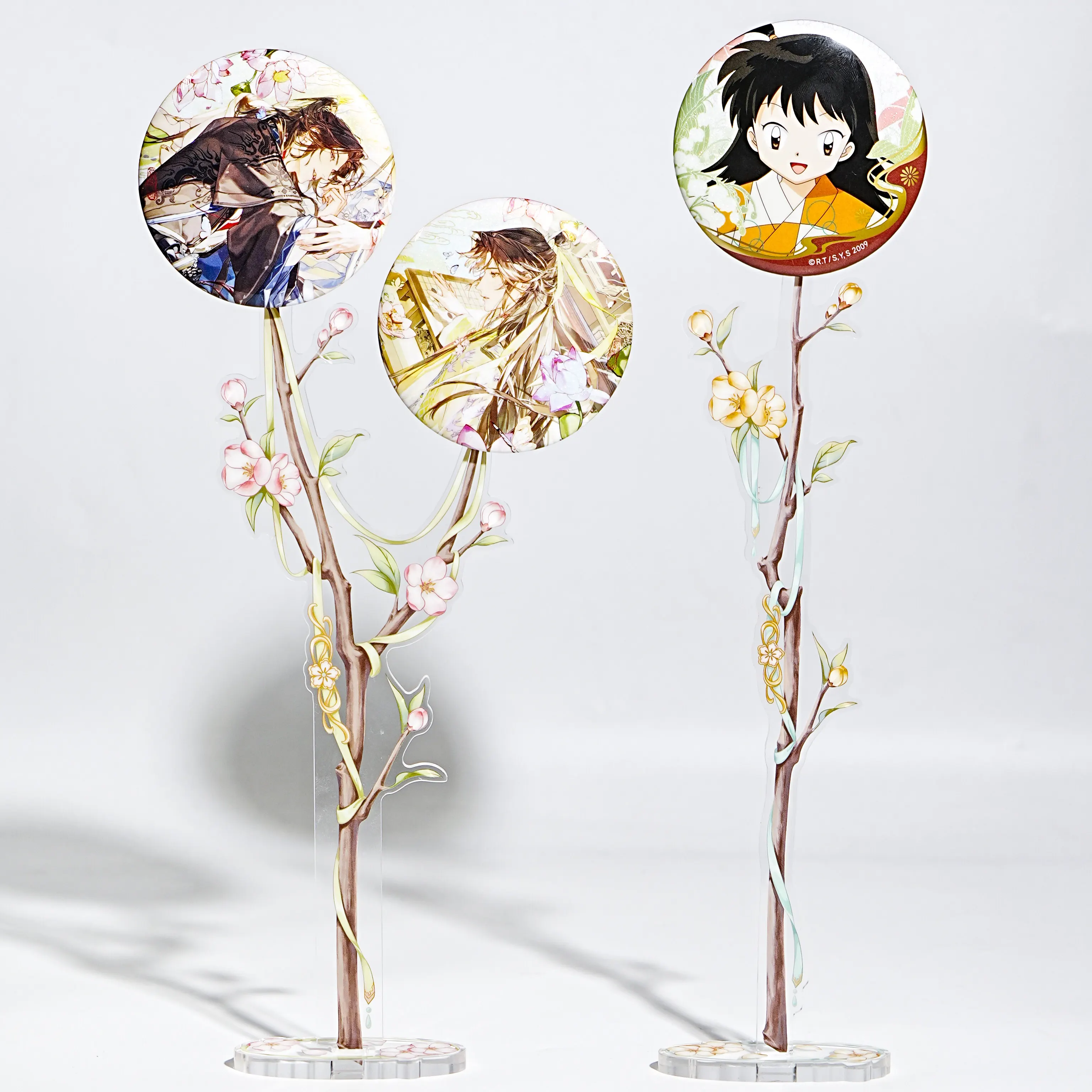 Magnetic Dual-Branch Photo Holding Stick With Base – Anime Goods Display Stand for Small Cards, Polaroid, Acrylic Stand Prop