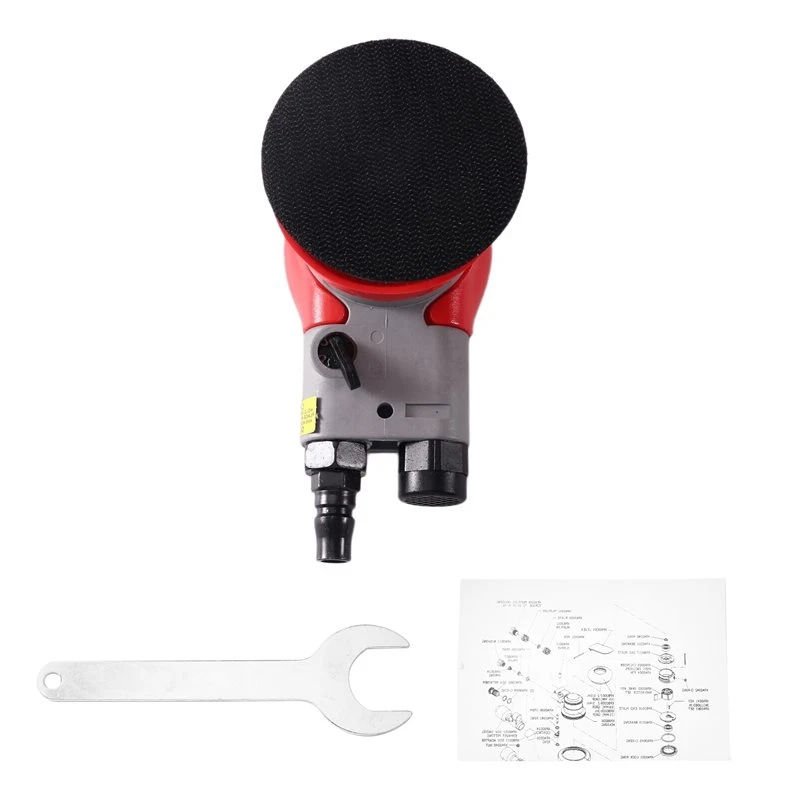 GOOD-Pneumatic Sandpaper Machine 3-Inch 75Mm Sander For Car Finish Grinding Wood Polishing Dry Grinder