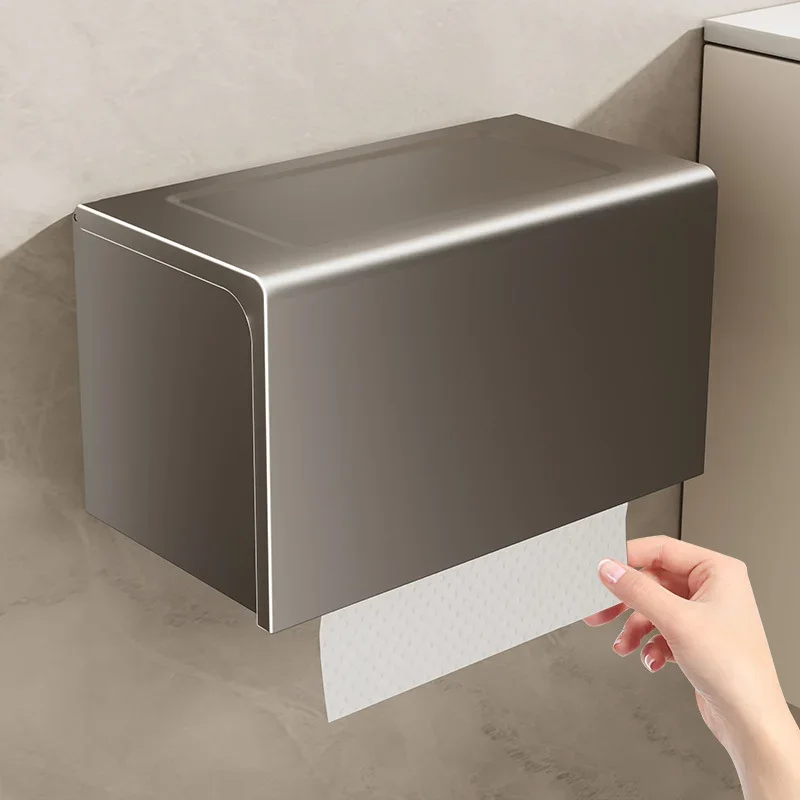 

Пистолет Серый Космический Алюминиевый Материал Стойка Для Рулона Бумаги Ванная Коробка Для Туалетной Бумаги Коробка Держатель Для Телефона Водонепроницаемый Держатель Для Бумажных Полотенец