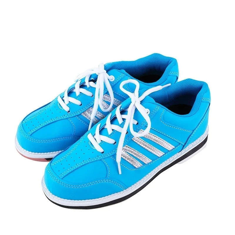 Professional Men & Women's Bowling Shoes Sneakers - PU Leather Fabric, Breathable Comfortable Inner, Microfiber Slippery Sole