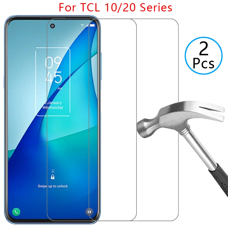 Protector de pantalla de vidrio templado para TCL 10, 20 SE, 10L, 20L, 5G, película protectora para TCL10, TCL20, 10SE, 20SE, TCL10L, TCL20L, L, L10, TCL20SE