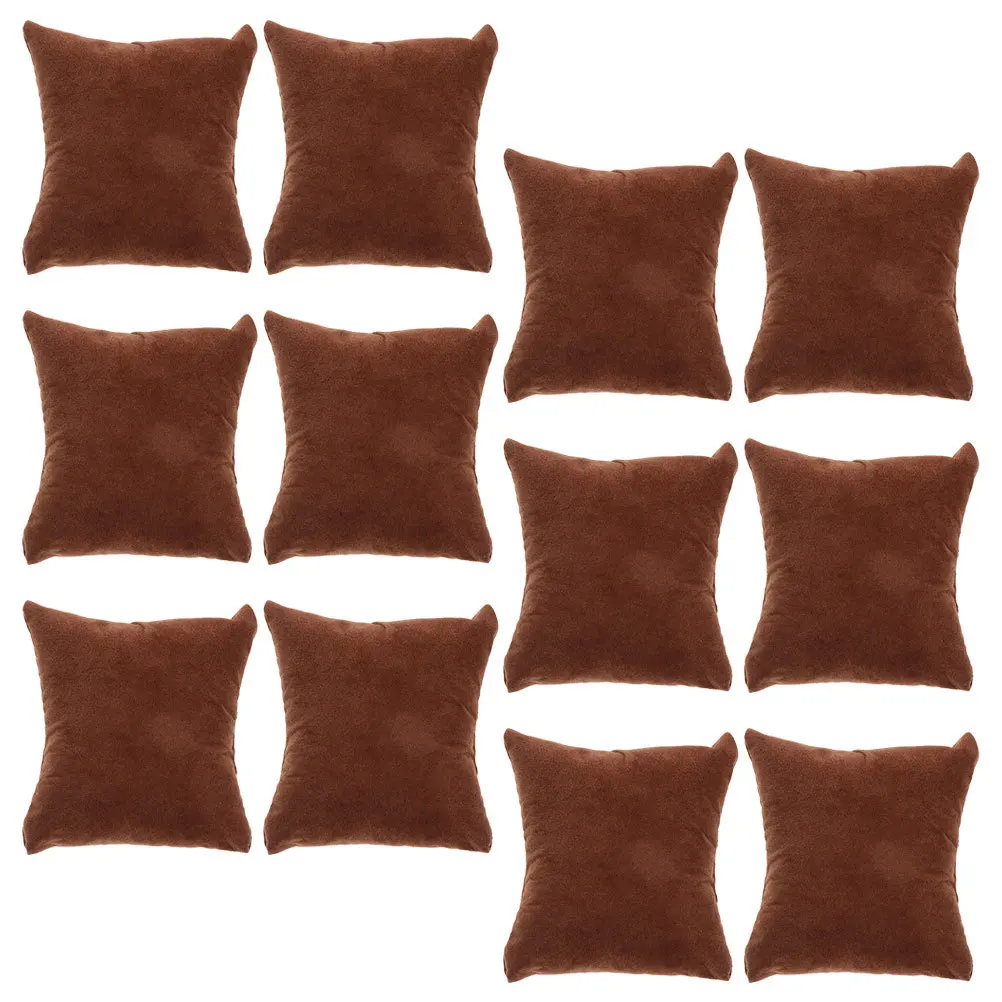 

12Pcs Watch Display Pillows Small Flannel Cushion Soft Protective Watch Jewelry Bracelet Pillow for Display Storage Packaging