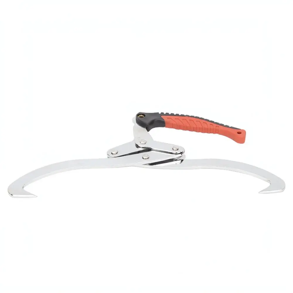Heavy Duty 12 Inch Logging Hook Chrome Plated Timber Lifter Wood Grabber Hand Tool For Backyard Firewood Processing