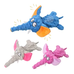 Jouet en peluche durable pour animaux de compagnie, coquille d'éléphant couinable, jouet coule à mâcher pour chiens, fournitures pour chiots