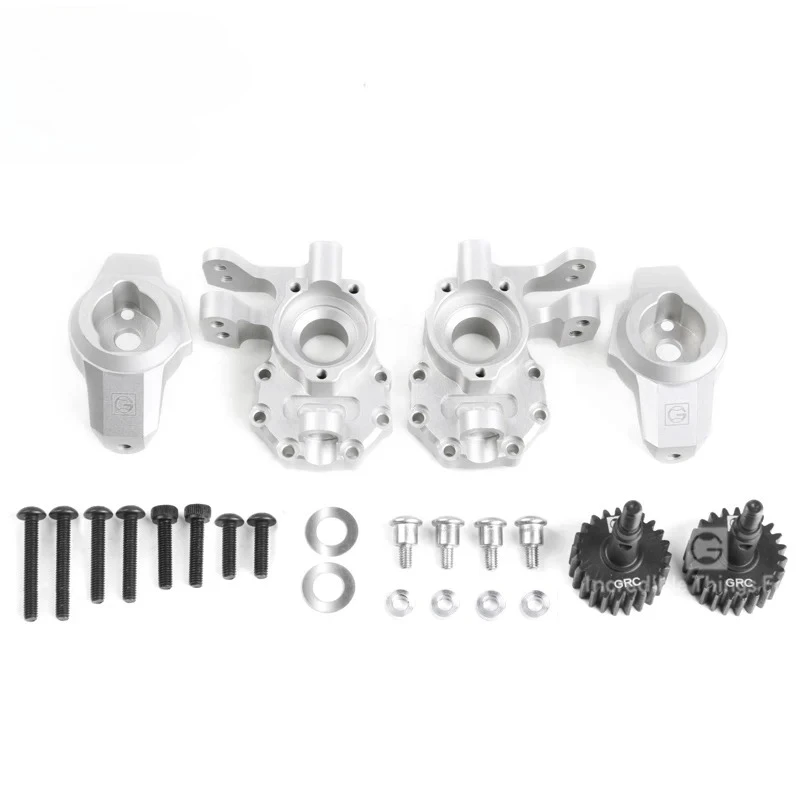 GRC G2 Ackerman Kingpin Sinks Steering C Block Kit Metal Steering Kit for 1/10 RC Crawler Car Traxxas TRX4 Diy Parts