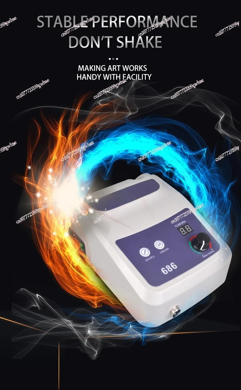 150W 50000rpm Lab Demco B1 Variables Speed Mc-r103m Grey Mediums Lab Grinder Silicones Polisher Burs Be Machine with Foot Pedals