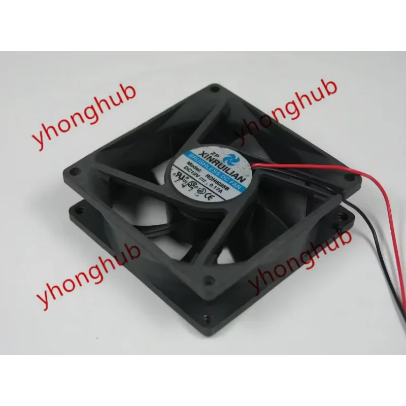 

XINRUILIAN RDH8025B DC 12V 0.17A 80x80x25mm Server Cooling Fan
