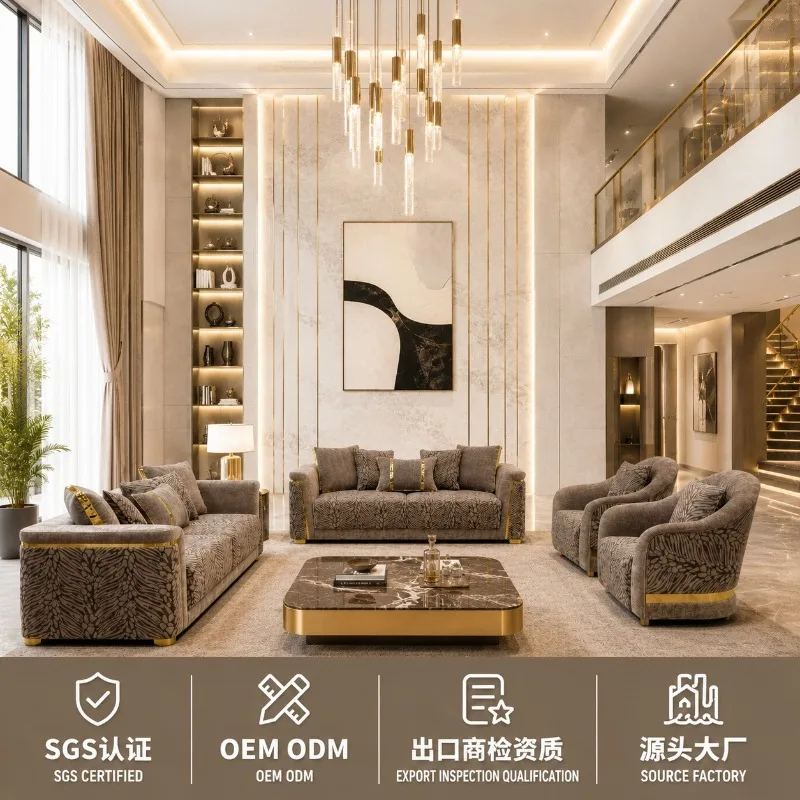 Luxury furniture can be customized, large-scale guest villa straight row sand
